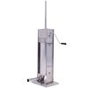 Stainless Steel Commercial Sausage Stuffer,Dual Speed Vertical Sausage Maker 15LB/7L, Meat Filler with 4 Stuffing Tubes