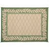 9'x12' Reversible RV Outdoor Patio Mat, Camping Mat, Interlocked Squares (Reversible with 2 designs)