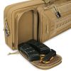 VOTAGOO Double Rifle Case Gun Bag, Safely Long-Barrel Firearm Transportation Cases Locks, All-Weather Soft Tactical Range Bag Ackpack For Shotgun Spac